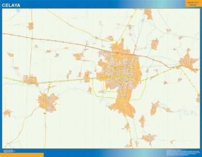 Celaya map Mexico