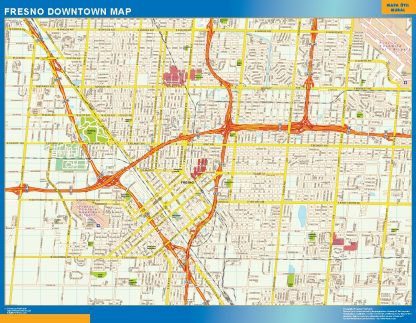 Fresno downtown map