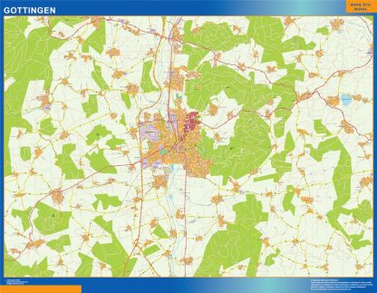 Gottingen map in Germany