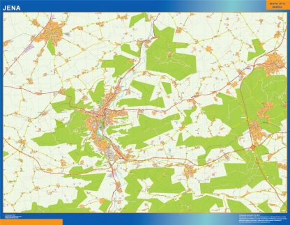 Jena map in Germany