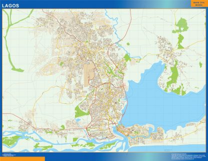 Lagos map Nigeria