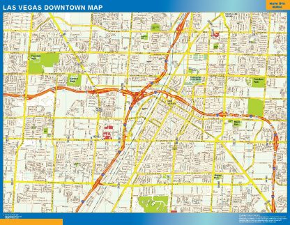 Las Vegas downtown map