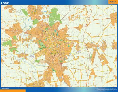 Lodz map Poland