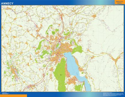 Map of Annecy France