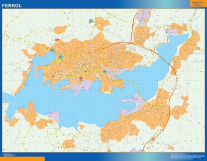 Map of Ferrol Spain