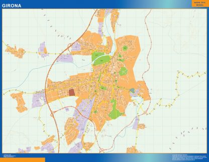 Map of Girona Spain