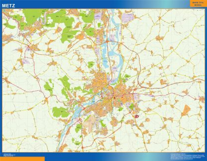 Map of Metz France