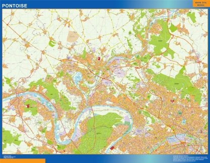 Map of Pontoise France