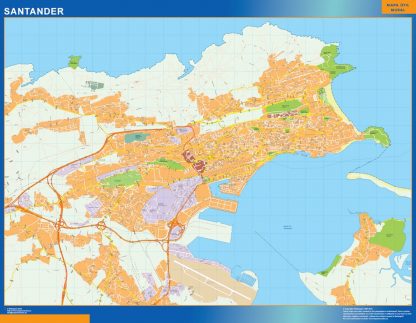 Map of Santander Spain