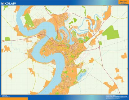 Mikolaiv map in Ukraine