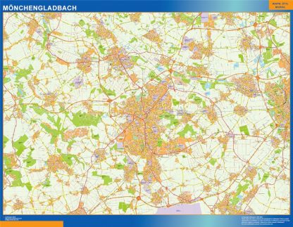 Monchengladbach map in Germany