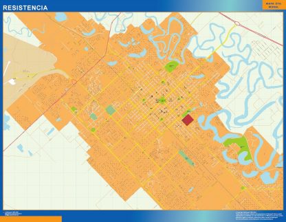 Resistencia map in Argentina