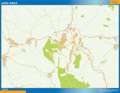 Road map Jaen Spain