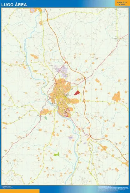 Road map Lugo Spain