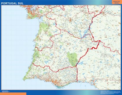 Road map Portugal South