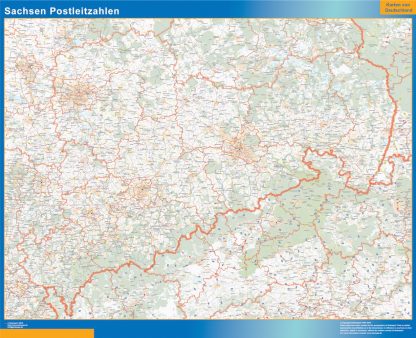 Sachsen zip codes map