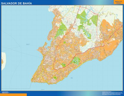 Salvador Bahia map