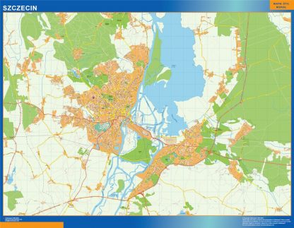 Szczecin map Poland