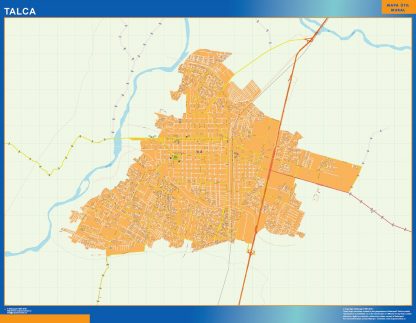 Talca map from Chile