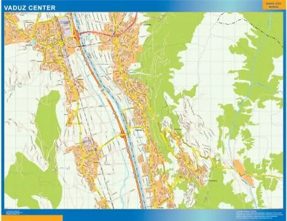 Vaduz downtown map