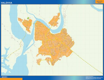 Valdivia map from Chile