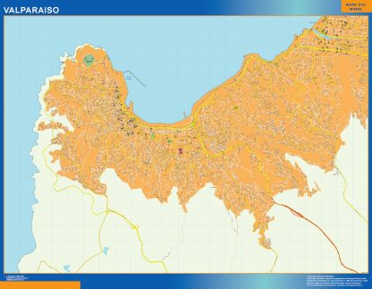 Valparaiso map from Chile