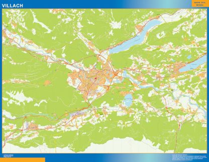 Villach map in Austria