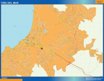 Viña del Mar map from Chile