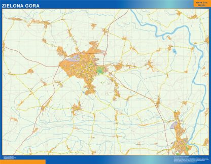 Zielona Gora map Poland